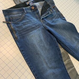 Democracy April Side Zip Detail Skinny Jean "Ab" Solution, Size 12